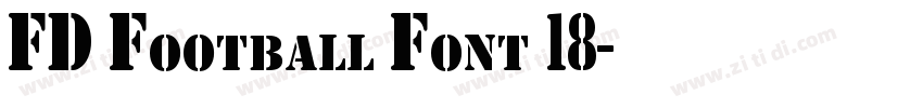 FD Football Font 18字体转换